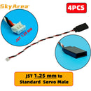 4PCS JST 1.0mm 1.25mm 1.5mm 3Pins Male Female Standard JR Servo Plug Extension Convert Cable for Mini Receiver Servo Wire Plug-8