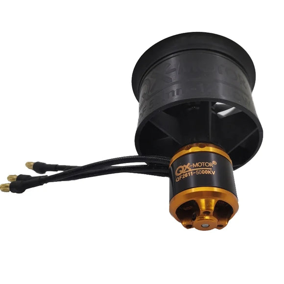 QX-MOTOR 50MM EDF QF2611 Brushless Motor 3300/4000/4600/5000KV CW/CCW 12-Blatt Impeller für 3-4S Lipo RC Flugzeugmodell