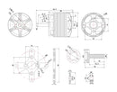T-MOTOR AS2814 2-4S KV900 KV1050 KV1200 KV2000 Длинновальный 3D F3A Авиационное питание-6
