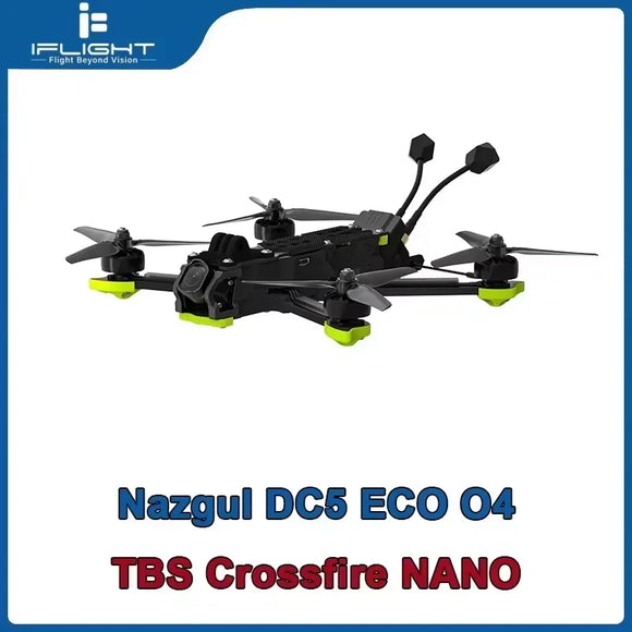 iFlight Nazgul DC5 ECO O4 6S HD Drone BNF con O4 Air Unit Pro / BLITZ ATF435 E55S Stack per quadricottero cinematografico FPV freestyle