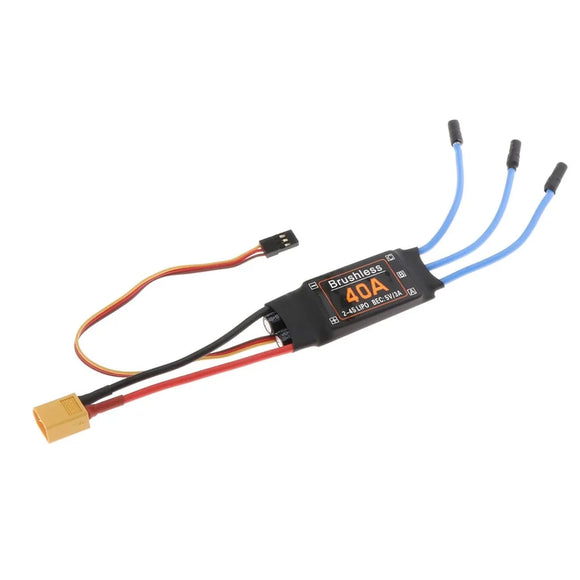 40A Brushless ESC  2-4S Electronic Speed Controller With 5V 3A UBEC 3.5MM Banana Head For RC FPV Quadcopter Airplanes Helicopter