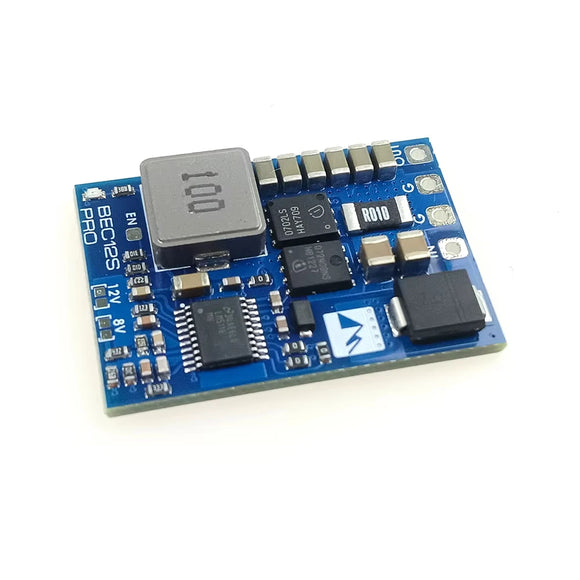 MATEK BEC12S-PRO 9-55V TO 5V/8V/12V-5A Voltage Regulator BEC Power Module Overcurrent Protection Self-recovery for RC FPV Drone