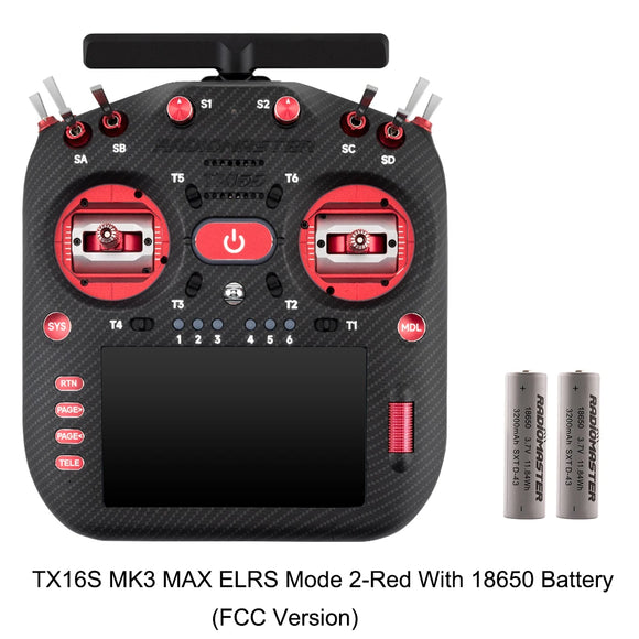 RadioMaster TX16S MK3 MAX 2.4GHz 900MHz AG02 CNC Hall Gimbal 5 inch IPS Touchscreen EdgeTX ExpressLRS Radio Controller