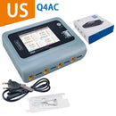 ToolkitRC Q4AC Charger XT60 Adapters IPS Bright With Clear Wide Angle Display 4x50w 5A AC 100W 4 Port DC Smart Discharger AC DC