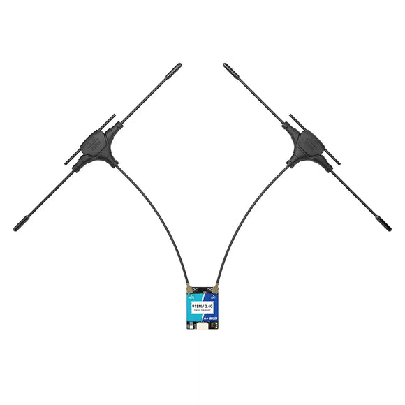 GEPRC ELRS 915M / 2.4G GemX Gemini Receiver 25-1000Hz Refresh Rate Voltage 5V Return Power 100mw Antenna for RC FPV Drone Parts