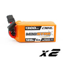 2pcs CNHL 6S 22.2V Lipo Battery 1300mAh 1500mAh 1800mAh 120C With XT60 Plug For RC FPV Drone Quadcopter Helicopter Airplane