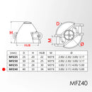 25mm/30mm/35mm/40mm Z-shaped Metal Folding Propeller Spinner 2.0/2.3/3.0/3.17/4.0/5.0 Shaft Dia for F5K F5J P5B Airplane Glider