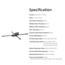 HGLRC MY15 Châssis en fibre de carbone FPV longue portée 15 pouces Empattement 635 mm pour drone de course quadricoptère RC-4
