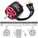 Moteur Brushless Outrunner Surpass Hobby C2822 2826 2830 2834 2838 V2 pour Quadricoptère Drone Avion Planeur Aile Fixe RC-2