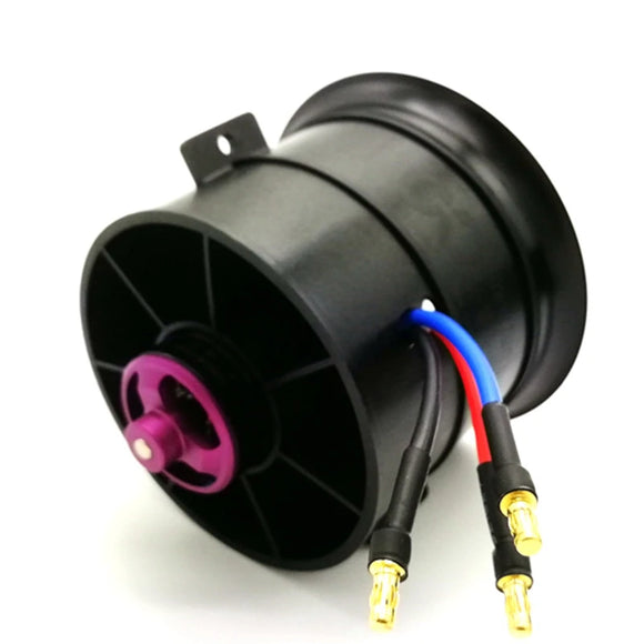 Ventilador entubado AM-70mm de 12 aspas con unidad EDF y motor sin escobillas 4S 3400KV para avión RC