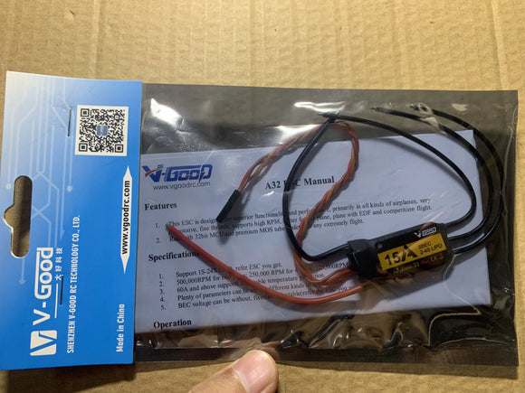 V-GOOD VGOOD Airplane32 Plus(New) 32Bits Brushless ESC 6A 15A 40A 60A 80A 100A 120A 150A BEC SBEC for RC Airplane Fixed-Wing