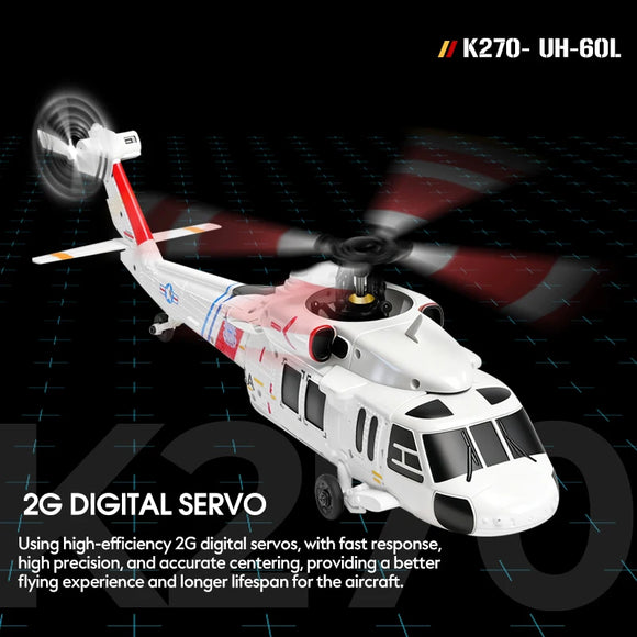 WLtoys K270 RC Helicopter 2.4G 6-Aixs Gyroscope 4CH Altitude Hold Optical Flow Brushless Remote Control Helicopter Toys For Kid