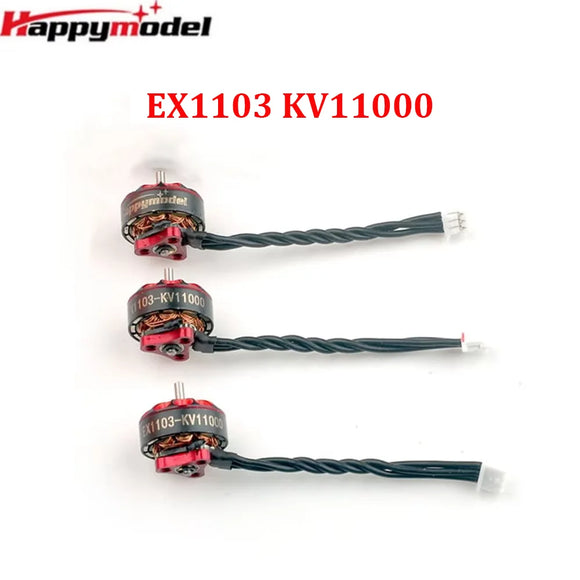 4PCS HappyModel EX1103 KV11000 1-2S Brushless Motor Replacement for Bassline 2S Micro 90mm FPV Drone DIY Parts