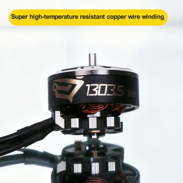 4Pcs SpeedyBee BeeStorm 1303.5 6660kv Brushless Millisecond-level power burst Compatible with Mario Mini25 FPV - 0