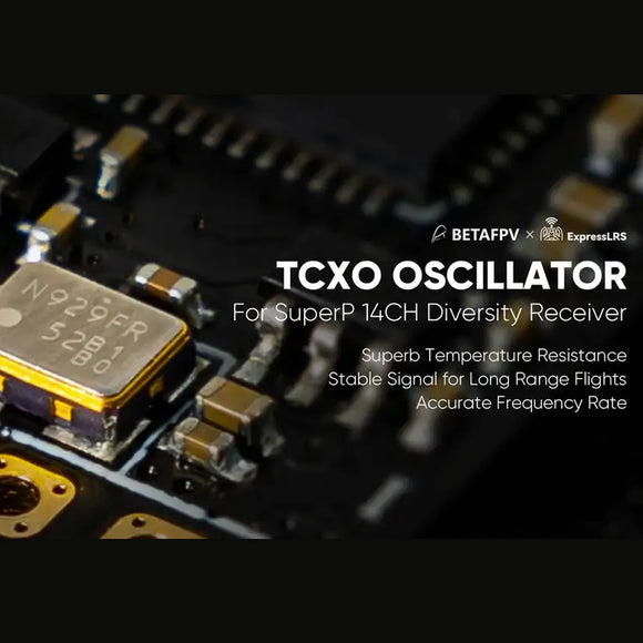BETAFPV SuperP 14CH/SuperD ELRS 915M/2.4G Diversity Receiver Compatible with RC Model Multi rotor Fixed Wing