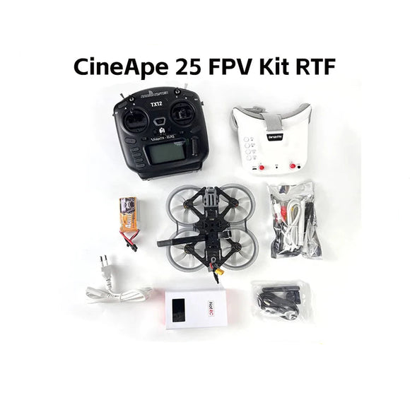 DarwinFPV CineApe 25 112mm 4S Cinematic Whoop Analog/ AVATAR MINI HD 1504 3600KV Motor FPV Racing RC Drone FPV Kit RTF