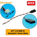 4PCS JST 1.0mm 1.25mm 1.5mm 3Pins Male Female Standard JR Servo Plug Extension Convert Cable for Mini Receiver Servo Wire Plug-9
