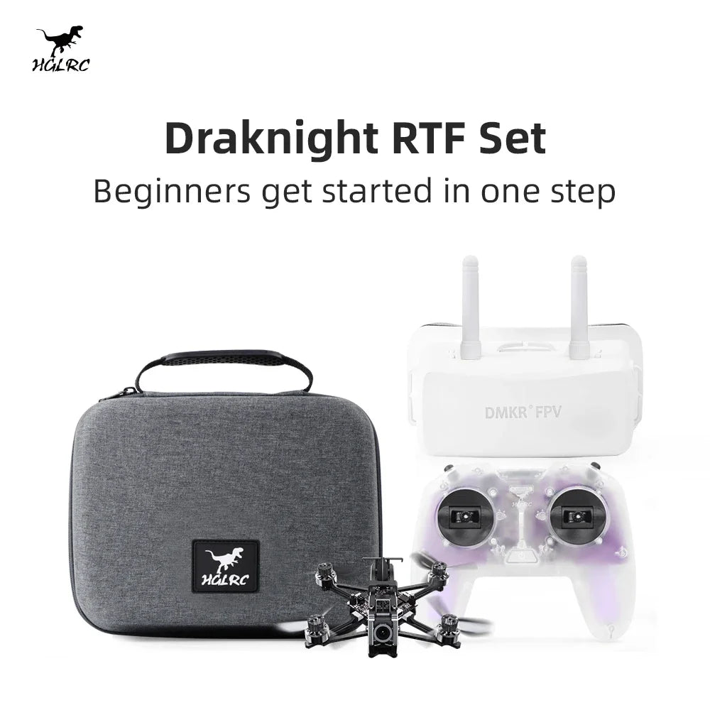 fpv drone rtf with goggles HGLRC Draknight 2inch Entry-level Set Controller FPV Size:RIGHT - Medium Download Gears Of War FrSky D8 SPI Receiver SALE_Equipment
