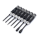 7PCS/Set 0/1/1.5/2/2.5/4/5.5mm DIY Hexagonal Hex Screw Driver Tool Set Screwdriver For RC Camera Drone FPV Quadcopter Helicopter-7