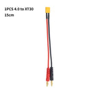 Brand New15cm Multi-Interface Charger Cable XT30/XT60/XT90/EC5/TRX/Dupont /JSTto 4mm Banana Plugs for Lipo Battery Silicone Wire-11