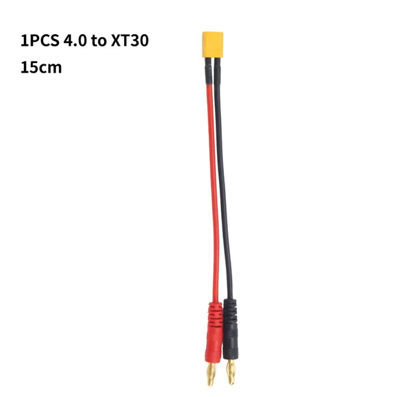 Brand New15cm Multi-Interface Charger Cable XT30/XT60/XT90/EC5/TRX/Dupont /JSTto 4mm Banana Plugs for Lipo Battery Silicone Wire