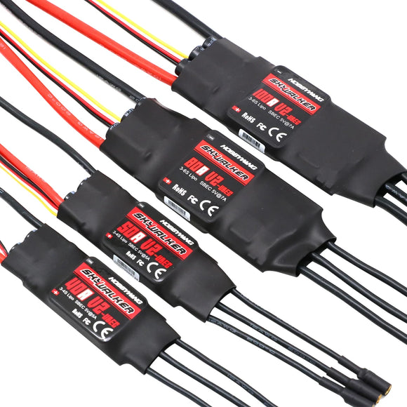 Hobbywing Skywalker 40A 50A 60A 80A 15A 20A 30A 100A 120A V2 130A160A ESC Speed Controller With UBEC For RC Airplanes Helicopter