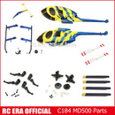 RC ERA Original Spare Parts for C184 Mini MD500 Gyro Stabilized RC Helicopter Main Blade Grip Rotor Head Landing Skid Main Gear