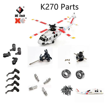 Spare Parts List For Wltoys XK K270 RC Helicopter Main Blade Gear Tail Motor Rotor Head Servo Swashplate Body Shell Reciever image 1