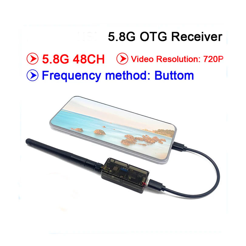 RXC 5.8G 48CH FPV Receiver UVC OTG OLED SMA 5-36V Drone Kit | ZoneFPV