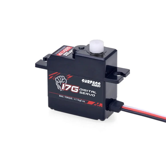 SURPASS HOBBY 17G Plastic / Metal Gear Mini Digital Servo for 1/18 1/16 1/14 RC Car Truck Airplane Robot D90 MN WPL SCY MJX JJRC