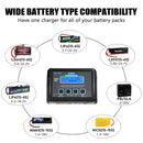 HTRC Cargador de baterías C150 AC DC 150W 10A Descargador para baterías LiPo LiHV LiFe Lilon NiCd NiMh Pb Cargador Lipo Cargador balanceador-3