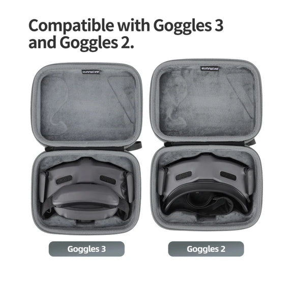 For DJI Avata 2 Goggles 2/3 Bag Case Storage Portable Hard Case Nylon Handle Shock-proof Carrying Box Accessory Goggles 2 3