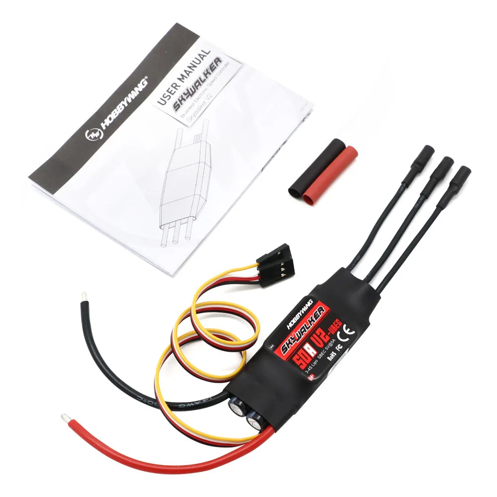 Hobbywing SkyWalker BEC 20A/15A Brushless ESC 2-3S Lipo - Contrôleur Pour Avion RC - Neuf Speed Controller Aérien Hobbywing SkyWalker BEC 20A/15A Brushless ESC 2-3S Lipo - Contrôleur Pour Avion RC - Neuf Speed Controller Aérien