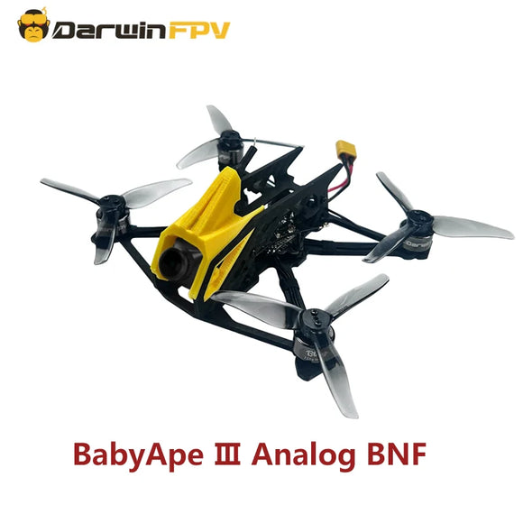 DarwinFPV  2025 NEW BabyApe Ⅲ Analog BNF 3 Inch Freestyle FPV Drone Bling 1104-5000KV Motor  F411 15A ELRS AIO