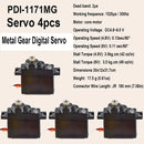 JX PS-1171MG PDI-1171MG 17 г 3,5 кг Металлические шестерни Микросервоприводы для радиоуправляемых гусеничных автомобилей, самолетов, лодок, роботов, вертолетов, дронов. Аксессуары-10