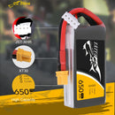 Tattu Lipo 650mAh Lipo 3S 75C Battery Pack 11.1V XT30 Plug Polymer Battery for Drone Helicopter FPV Quadcopter-5