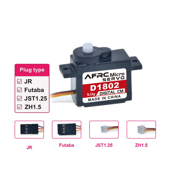AFRC AFRC D1802 5g Coreless Motor Plastic Digital Micro Servo 3.7-6V - Servo at ZoneFPV