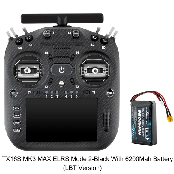 RadioMaster TX16S MK3 MAX 2.4GHz 900MHz AG02 CNC Hall Gimbal 5 inch IPS Touchscreen EdgeTX ExpressLRS Radio Controller