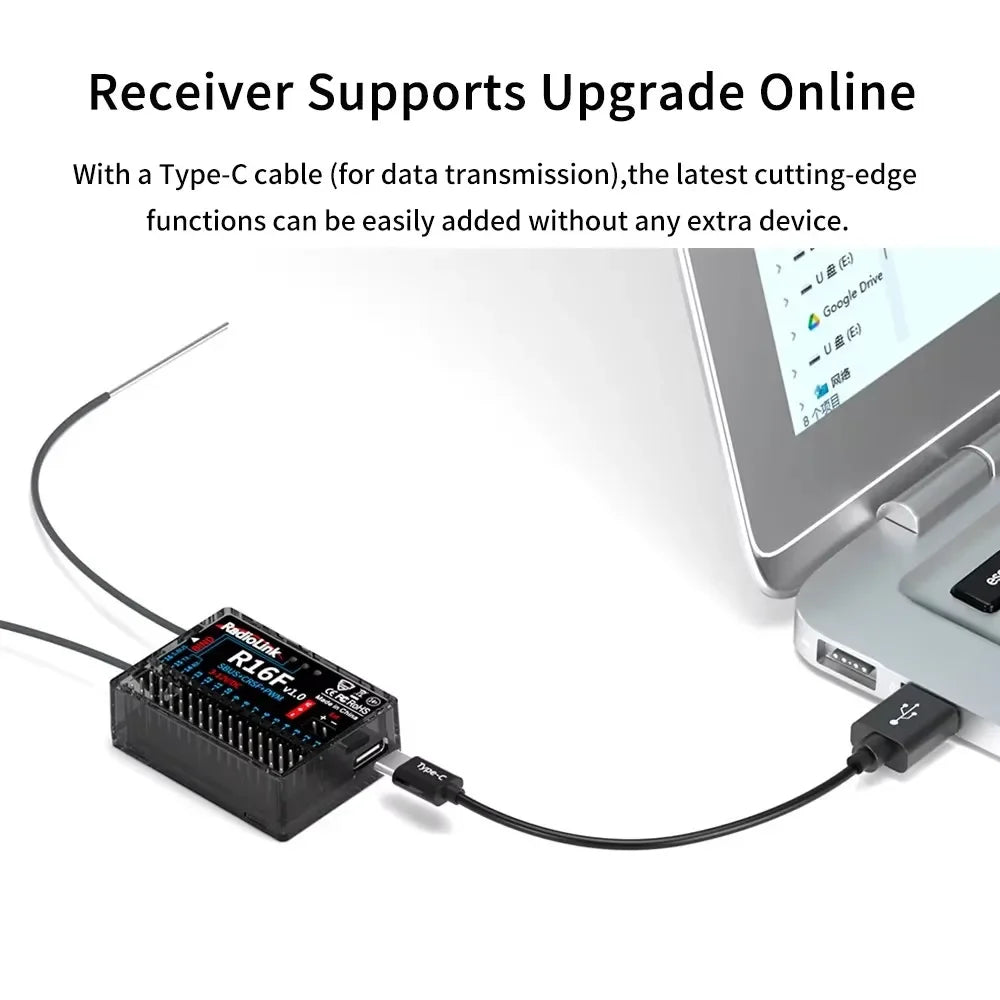 Radiolink R16F 2.4GHz 16CH Receiver Gyro Telemetry 600m Range RC | ZoneFPV