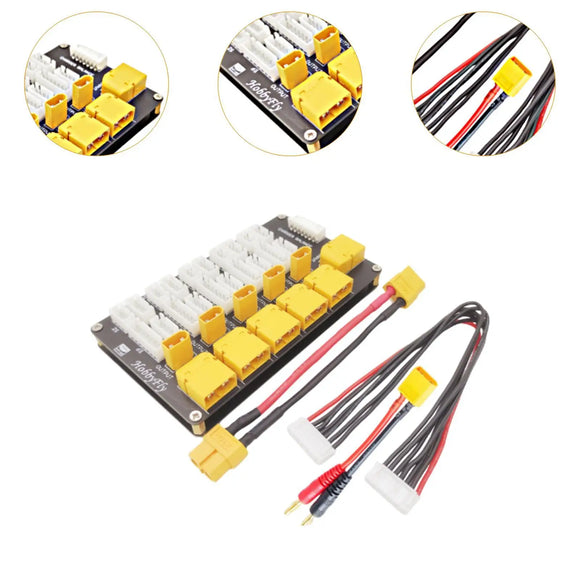 Parallel Charging Board Hota B6AC Q6 Connectors Isdt 2-6S Imax B6 Charger Lipo Battery Adapter Battery Charger Board Balanced