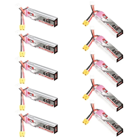 GNB 2S 7.6V 450mAh 80C/160C HV Lipo Battery With XT30 For Racing Drone FPV Quadcopter Helicopter Parts 7.6V Battery