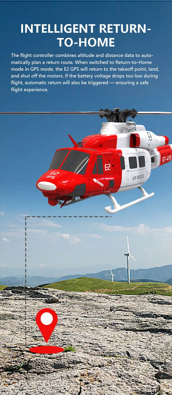 New Goosky E2 Gps 1/35 Rc Helicopter Dual Brushless Motor Tof Flight Control System Bnf/Rtf Remote Control Helicopter Toy Gift image 4