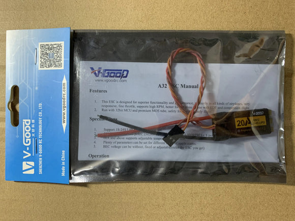 V-GOOD VGOOD Airplane32 Plus(New) 32Bits Brushless ESC 6A 15A 40A 60A 80A 100A 120A 150A BEC SBEC for RC Airplane Fixed-Wing