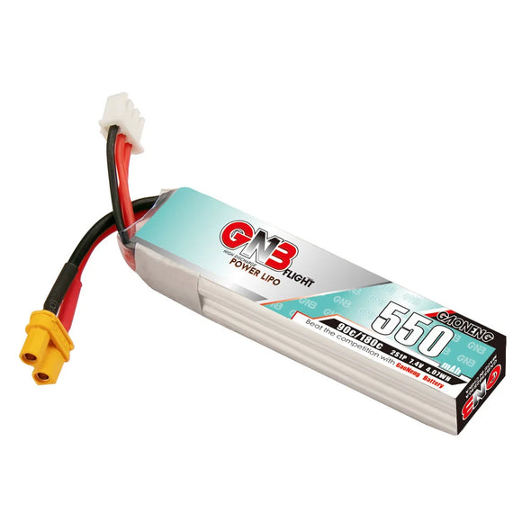 GNB LiPo Battery 2S 7.4V 550mah 90C/180C For RC Quadcopter Helicopter FPV Mini Drone TINY8X Beta75S QX2 120S Parts 7.4V Battery