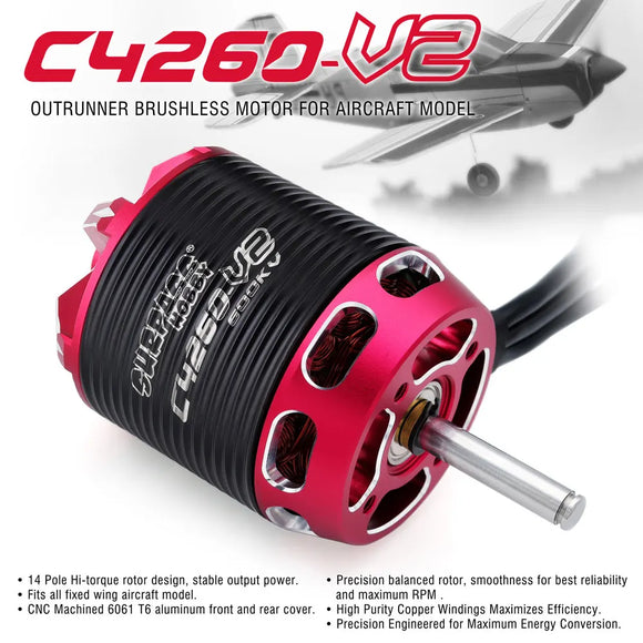 Moteur brushless SURPASS HOBBY 3-6S C4240 C4250 C4260 pour avion RC Multicoptère Moteur brushless Outrunner