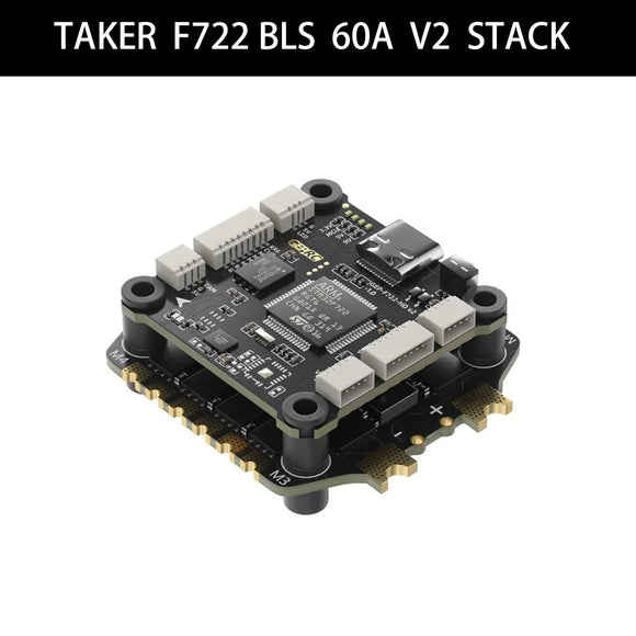 GEPRC TAKER F722 BLS 60A V2 STACK 4IN1 ESC BLS 60A Flight Data Record Plug Play Racing FPV Drone 16MB Black Box Data Analyze