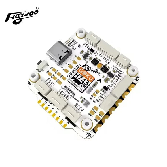 Flywoo GOKU H743 pro 32Bit Flight Controller 55A 128K 30x30 Stack with G55M AM32 4in1 ESC Plug&Play for Drone O4/O4 pro
