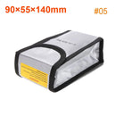 1Pc Silver RC LiPo Battery Safety Bag Fireproof Waterproof Explosion-proof Guard Charge Sack Practical Charging Protection-9