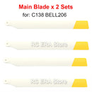 2 Sets RC ERA Main Rotor Blades for C032 UH1 Huey C138 Pro Bell206 C184 MD500 C186 C187 C189 C190 RC Helicopter Parts image 8