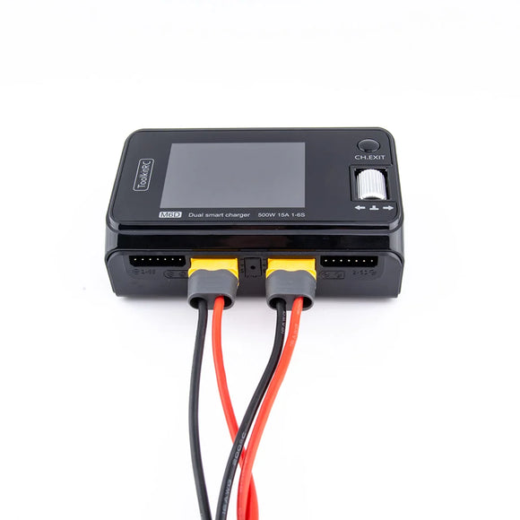 ToolkitRC M6D V3 500W 15A DC Dual Channel MINI Smart Charger Discharger For 1-6S Lipo Battery FPV Model Spare Part Replace M8